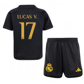 Real Madrid Lucas Vazquez #17 Tredjeställ Barn 2023-24 Kortärmad (+ Korta byxor)